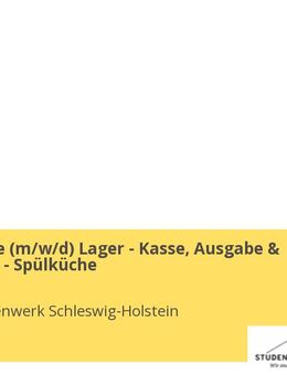 Küchenhilfe (m/w/d) Lager - Kasse, Ausgabe & Produktion - Spülküche - Kiel