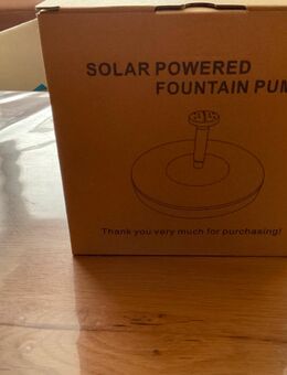 Solar Springbrunnen Pumpe – schwimmend – Gartenteich & Vogelbad – Neu - Brakel Zentrum