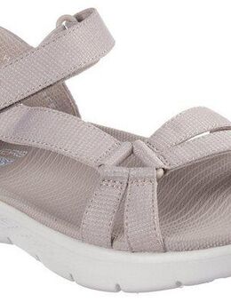 Skechers GO WALK FLEX SANDAL-ILLUMINATE Sandale Sandalette, Trekking Sandale mit Gogo Mat Fußbett