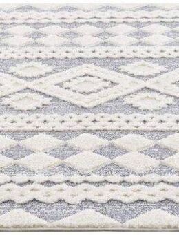 Carpet City Hochflor-Teppich Focus 3005, rechteckig, Höhe: 20 mm, Läufer, Boho, Hochtief-Muster/ 3D-Effekt, für Wohnzimmer, Schlafzimmer