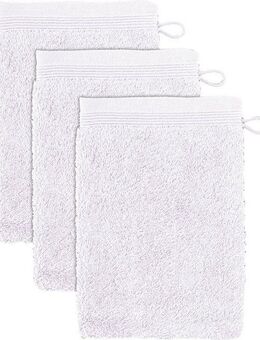 Möve Waschhandschuh Superwuschel, (Set, 3-St), Waschhandschuh Set mit Bordüre, 100% Premium Cotton Baumwolle, weich