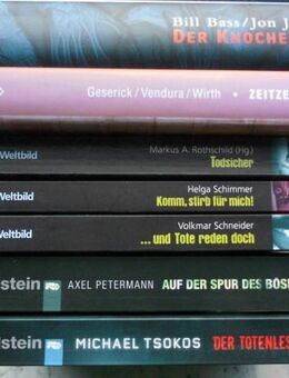 Wahre Kriminalfälle Rechtsmedizin True Crime Body Farm, Michael Tsokos, Axel Petermann, Volkmar Schneider, Markus A. Rothschild usw. 7 Bücher zusammen 14,- - Flensburg