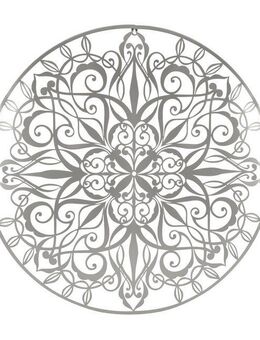Art for the home Wandbild Mandala Rund, (1 St), Luxus Metal Art Wanddeko
