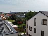 Dachterrassen Wohnung mit großen Terrasse Blick zum Martinskirche - Landshut