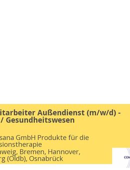 Vertriebsmitarbeiter Außendienst (m/w/d) - Apotheken / Gesundheitswesen - Braunschweig