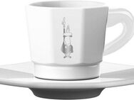 BIALETTI Espressotasse, Porzellan, 4 Tassen, 4 Untertassen