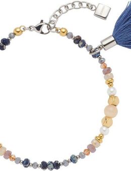 LEONARDO Armband Babsi, mit Sodalith - mit Glasperle, Perlmutt, Perle (imitiert)