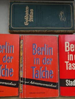 Berlin in der Tasche , Ullstein Verlag, Stadtplan 1950 er u. 1960 er , Soldatenatlas 1941 - Berlin