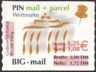 PIN AG: MiNr. 7, 09.11.2002, "Brandenburger Tor, Berlin", Überdruck auf Restbeständen der 1. Ausgabe, Wert zu 1,25 EUR, postfrisch - Brandenburg (Havel)