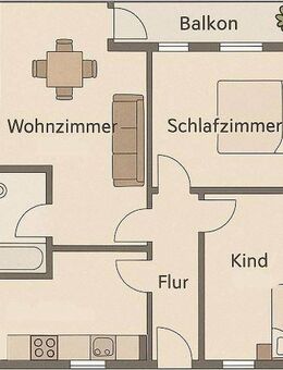 Vermietete 3-Zimmer ETW mit 5,3% Rendite in gepflegtem 8-Familienhaus - Zeven