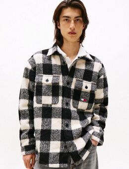 Tommy Jeans Hemdjacke TJM CHECK OVERSHIRT Flanell, oversized, dezent strukturiert