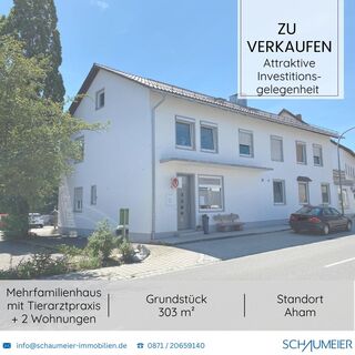 Attraktive Investitionsgelegenheit: Mehrfamilienhaus mit vermieteter Tierarztpraxis und zwei Wohnungen