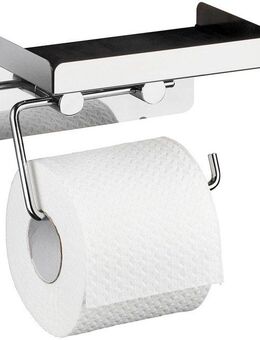 WENKO Toilettenpapierhalter, 2in1 Kombination