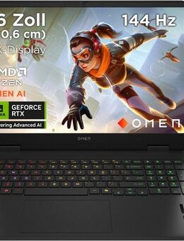 HP OMEN 16-ap AMD Gaming-Notebook (40,64 cm/16 Zoll, AMD Ryzen 9 8940HX, GeForce RTX 5070, 1000 GB SSD)