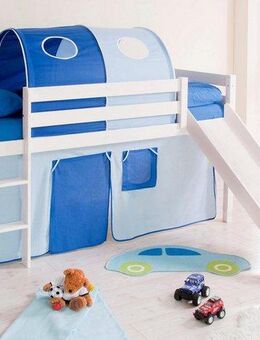 Ticaa Hochbett Manuel mit Rollrost in verschied. Ausführungen wahlweise mit Matratze, weiß