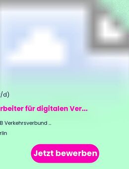 Mitarbeiter (m, w, d) für digitalen Vertrieb im ÖPNV (Schwerpunkte Produkt- und Kontrollmodule, (((etiCORE) - Berlin