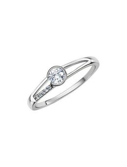 Fascination by Ellen K. Fingerring Gold 375 mit Zirkonia weiß