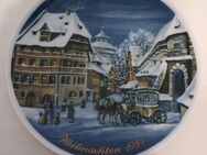 Weihnachtsteller Zierteller Jahrgangsteller Porzellan Kobalt Sammelteller 1984 - Essen