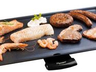 bestron Tischgrill ABP602BB Asia Lounge, 2000 W, Teppanyaki Grillplatte, im Asia Design mit Bambus-Griffen