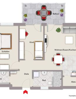 Sofort beziehbar - 3-Zimmer-Neubau-Eigentumswohnung in Mellrichstadt - Mellrichstadt