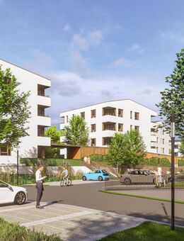 Hell und freundlich! Großzügige Neubau-Eigentumswohnung mit 3,5-Zimmern und Sonnenbalkon - Laupheim