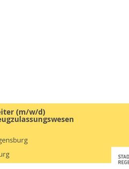 Sachbearbeiter (m/w/d) Kraftfahrzeugzulassungswesen - Regensburg