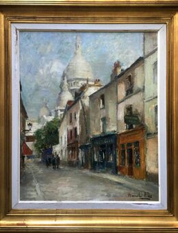 Meister-Ölgemälde MARCEL PIRE (1913), Flaneure am Montmartre um 1940!! - Berlin