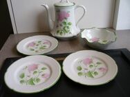 Royal Limoges Le Chambrelain Paris Blumen rosa grün  Kaffeekanne Teller zus. 39,- - Flensburg