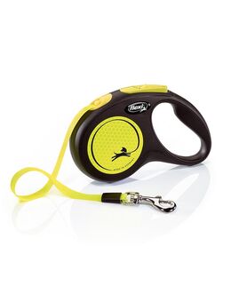 flexi New Neon Gurt-Leine, 5 m - Größe S: bis 15 kg
