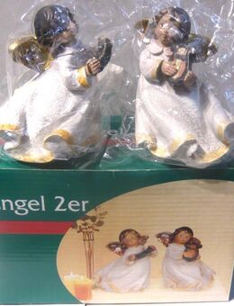 Weihnachtsdeko 2 Engel in OVP ungebraucht TOP NEU - Amberg