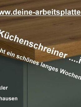 Pfingstangebot Arbeitsplatte SC 114 Schieferdekor für eine L-Küche, bis max. 302x60 cm, 1x Eckverbindung - Oberhausen