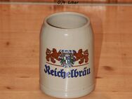 Reichelbräu Bierkrug 0,4 l Steinzeug Steingut Keramik neuwertig - Borken