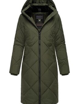 Ragwear Steppmantel Rebela stylischer Winterparka mit abnehmbarer Kapuze