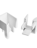 Einlauftrichter | für Kunststoff Rollladen-Führungsschienen 900 & 933 | weiß | Trichtermaße: 37 x 32 mm in 47445