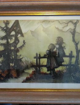 B. Hummel Bild 2 Mädchen vor Marterl Ars sacra Nr 29230 - Spraitbach