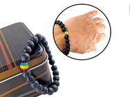 Armband Mehrfarbig Schwarz Lavasteinoptik Regenbogen Armband Modeschmuck Naturstein 9,90 €* - Villingen-Schwenningen