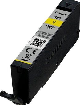 Canon INK CLI-581 Y Tintenpatrone (Packung, original Druckerpatrone 581 gelb/yellow)