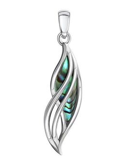 Vivance Kettenanhänger 925/- Sterling Silber rhodiniert Abalone