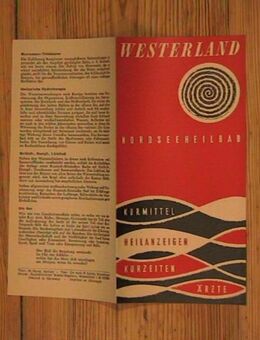 Alte Reiseprospekte Sylt Westerland DB ca. 50er 60er Jahre - Berlin