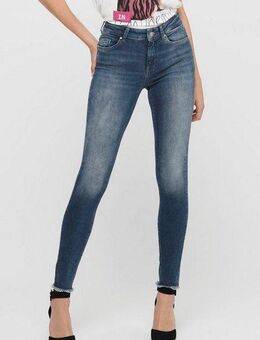ONLY Ankle-Jeans ONLBLUSH MID SK ANK RW REA422 NOOS mit Fransensaum