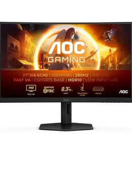 AOC C27G4ZXU Curved-Gaming-Monitor (68,6 cm/27 ", 1920 x 1080 px, Full HD, 0,3 ms Reaktionszeit, 280 Hz)