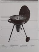 Neuer Kugelgrill mit Deckelthermometer in 71732