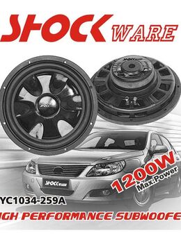FLACHER schmaler Woofer Lautsprecher für wenig Platz 1200 Watt Power Sound Neu OVP DYC 1034 - 259 A Power Bass Woofer - Dübendorf