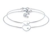 Elli Schmuckset Herz Kristalle 925 Silber