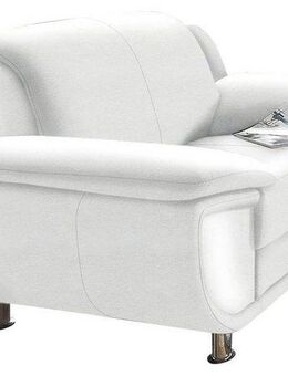 TRENDMANUFAKTUR Sessel Rondo, Breite 121 cm, breite Armlehnen, Füße chromfarben, Big-Sessel wahlweise mit Federkern, bequem