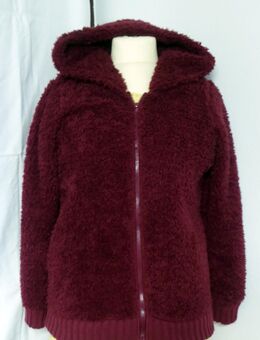 Jacke, Kuscheljacke, bordeaux, Gr. S - 36/38 - Gütersloh