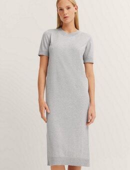 bugatti Strickkleid mit kurzen Ärmeln & Seitenschlitzen
