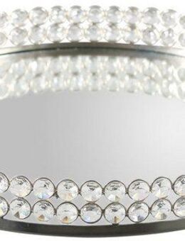 Home affaire Tablett, Aluminium, Glas, Kristall