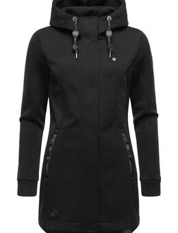 Ragwear Kapuzensweatjacke Letti Bonded Sportliche Kapuzenjacke in Feinstrick-Optik
