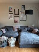 Ecksofa Cord grau in 56076